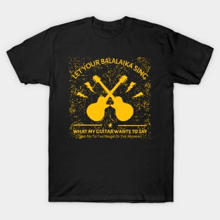 Guitar Lovers Yellow Grunge T-Shirt